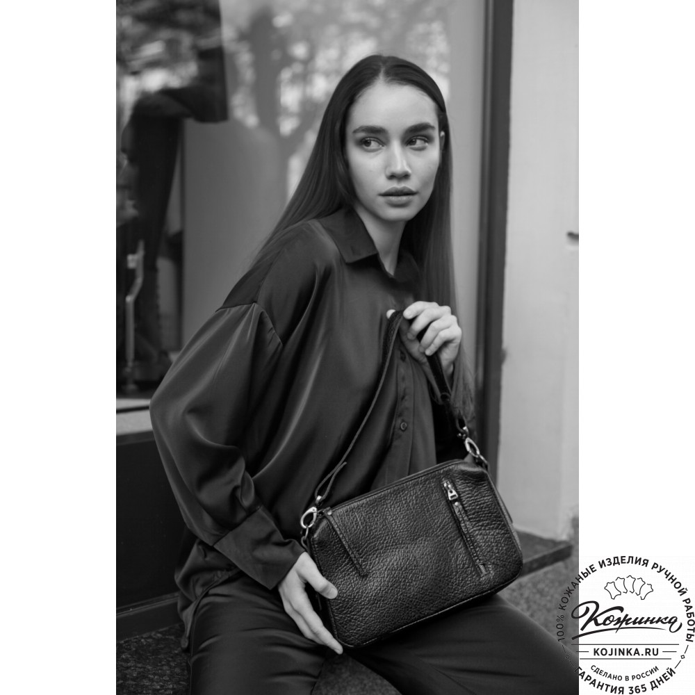 Женская кожаная сумка "Агата" (капучино)